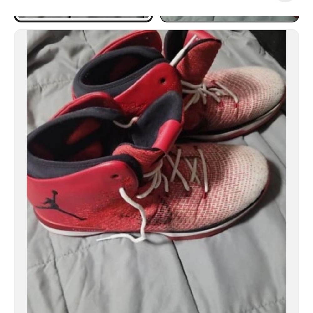 Nike Air Jordan Chicago Red and Black High-Top Sneakers